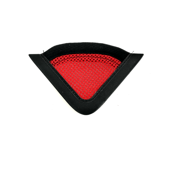 A red and black triangle.