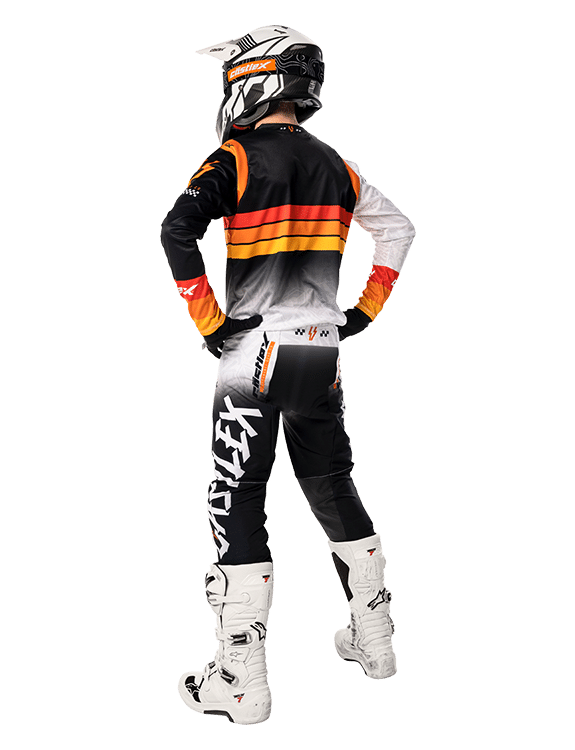Castle X R1MX Jersey in White/Black/Orange