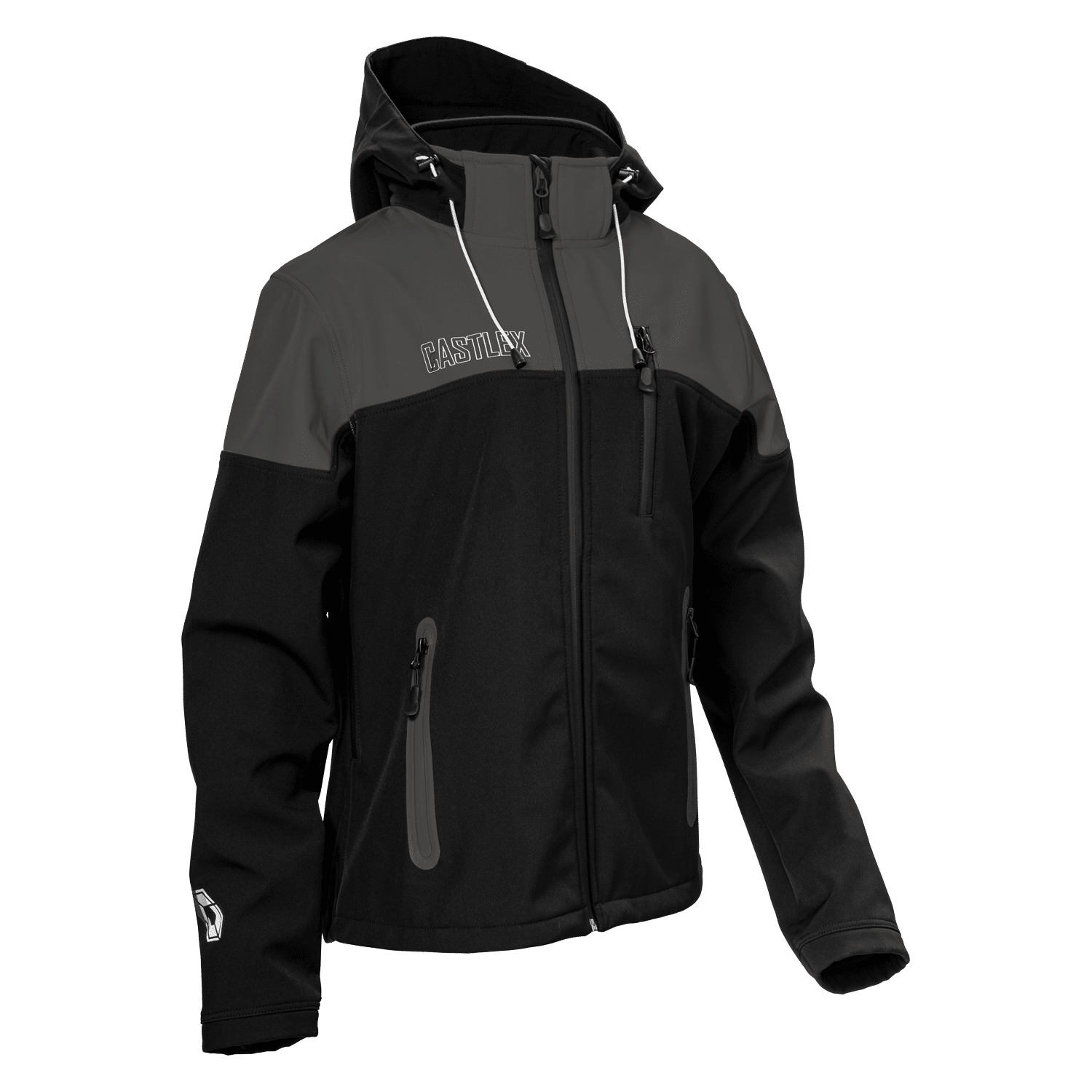 Castle X Women's Barrier Jacket - Pink Glo/Black Tri-Laminate Soft Shell Size Small