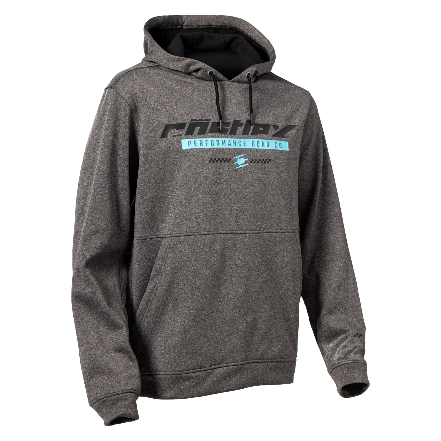Heather Charcoal/Turquoise