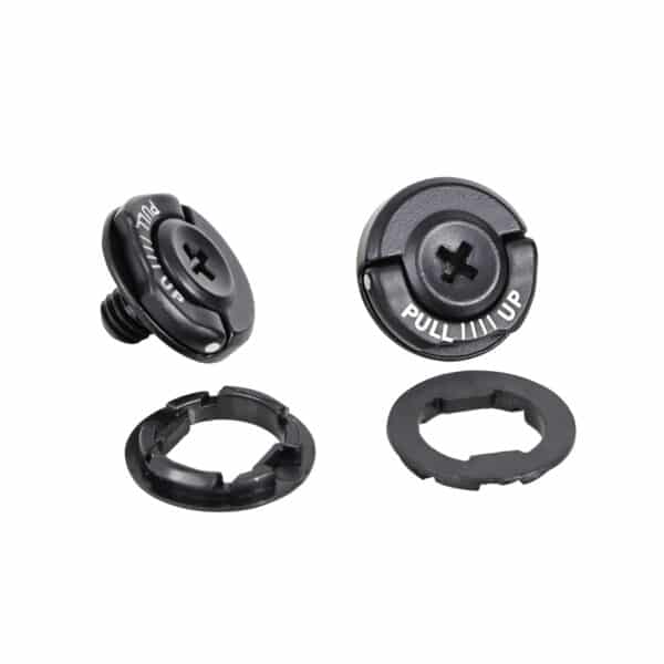 The CX510 Screw Kit Set includes two black plastic fasteners labeled "PULL UP" and two matching circular locking rings, all displayed on a white background.